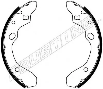 Комплект тормозных колодок TRUSTING купить