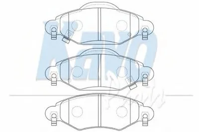 Комплект тормозных колодок, дисковый тормоз MK KASHIYAMA KAVO PARTS купить