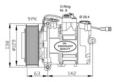 Компрессор, кондиционер NRF купить