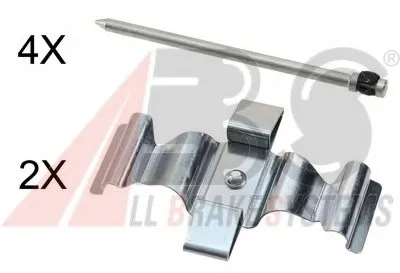 Комплектующие, колодки дискового тормоза A.B.S. купить