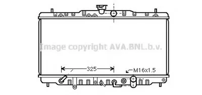 Радиатор, охлаждение двигателя AVA QUALITY COOLING купить