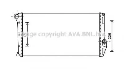 Радиатор, охлаждение двигателя AVA QUALITY COOLING купить