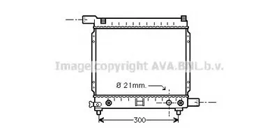 Радиатор, охлаждение двигателя AVA QUALITY COOLING купить