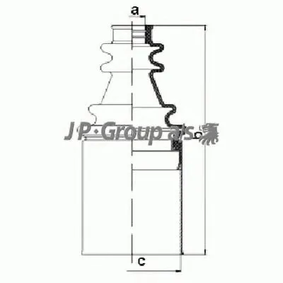 Комплект пылника, приводной вал QH JP GROUP купить