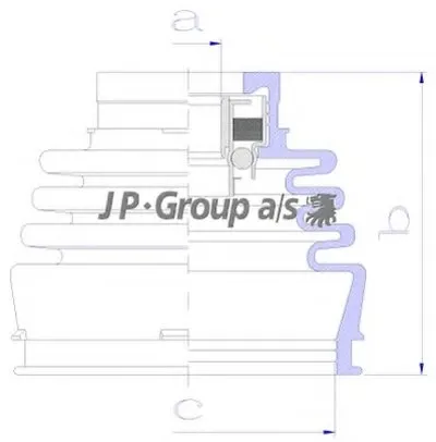 Комплект пылника, приводной вал QH JP GROUP купить
