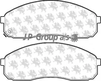 Комплект тормозных колодок, дисковый тормоз QH JP GROUP купить