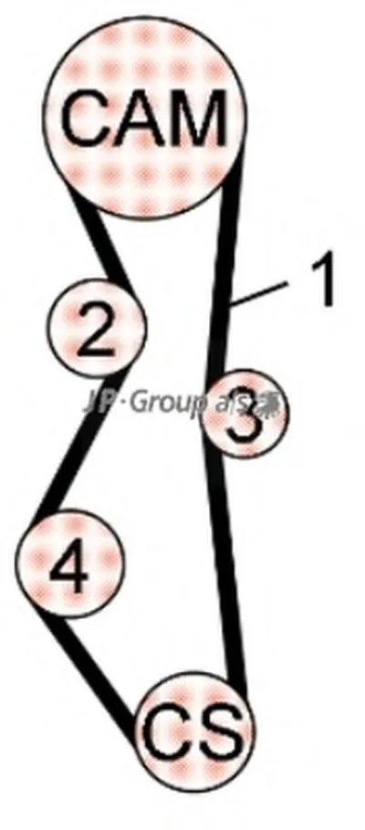 Комплект ремня ГРМ QH JP GROUP купить