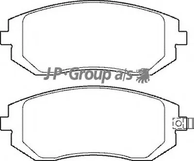 Комплект тормозных колодок, дисковый тормоз QH JP GROUP купить