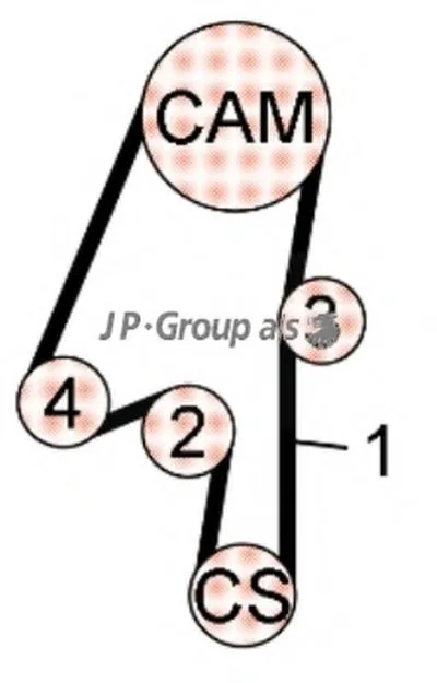 Комплект ремня ГРМ QH JP GROUP купить