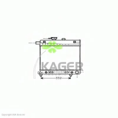 Радиатор, охлаждение двигателя KAGER купить