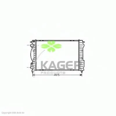 Радиатор, охлаждение двигателя KAGER купить