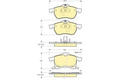 Комплект тормозных колодок, дисковый тормоз GIRLING купить