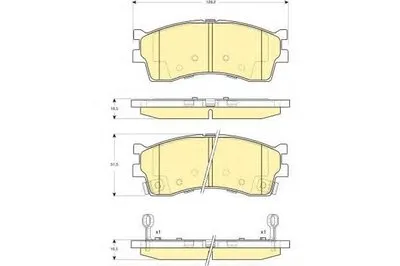 Комплект тормозных колодок, дисковый тормоз GIRLING купить