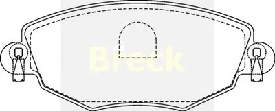 Комплект тормозных колодок, дисковый тормоз BRECK купить