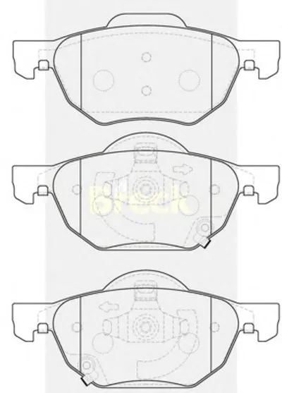 Комплект тормозных колодок, дисковый тормоз BRECK купить
