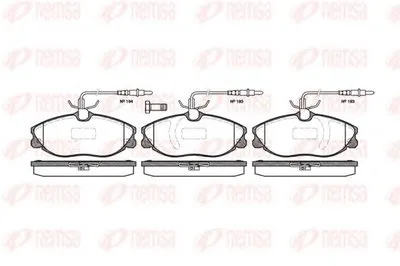 Комплект тормозных колодок, дисковый тормоз KAWE купить