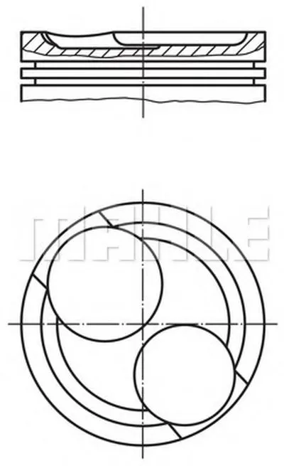 Поршень MAHLE ORIGINAL купить