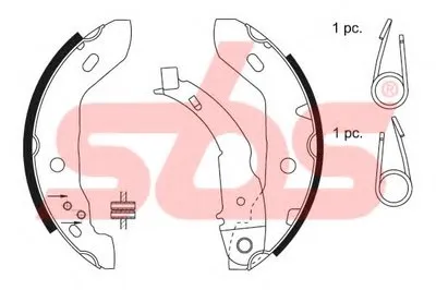 Комплект тормозных колодок sbs купить