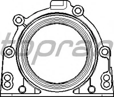 Уплотняющее кольцо, коленчатый вал TOPRAN купить