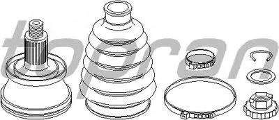 Шарнирный комплект, приводной вал TOPRAN купить