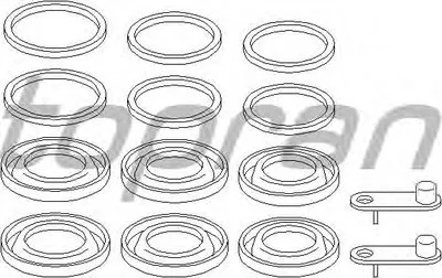 Ремкомплект, тормозной суппорт TOPRAN купить