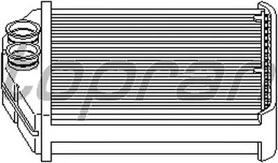 Теплообменник, отопление салона TOPRAN купить