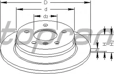 Тормозной диск TOPRAN купить