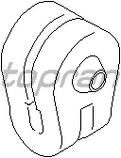 Кронштейн, глушитель TOPRAN купить