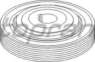 Ременный шкив, коленчатый вал TOPRAN купить