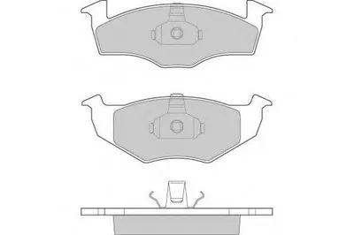 Комплект тормозных колодок, дисковый тормоз E.T.F. купить