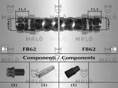 Тормозной шланг MALÒ купить