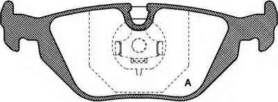 Комплект тормозных колодок, дисковый тормоз ADVANCE OPEN PARTS купить