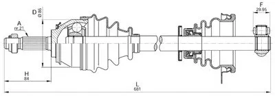 Приводной вал SPIN OPEN PARTS купить