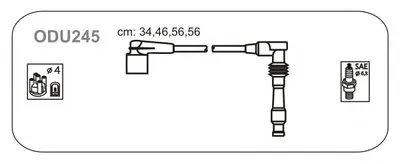 Комплект проводов зажигания JANMOR купить