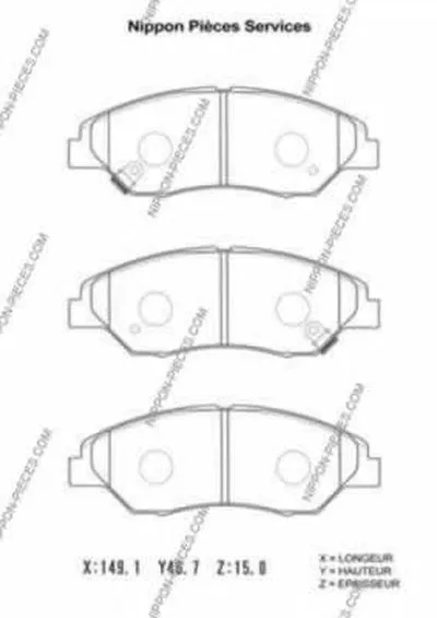 Комплект тормозных колодок, дисковый тормоз NPS купить