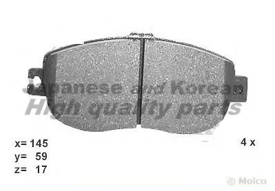 Комплект тормозных колодок, дисковый тормоз ASHUKI купить