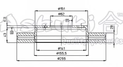 Тормозной диск ASHUKI купить