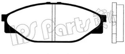 Комплект тормозных колодок, дисковый тормоз IPS Parts IPS Parts купить
