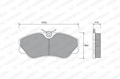 Комплект тормозных колодок, дисковый тормоз WEEN купить