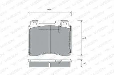 Комплект тормозных колодок, дисковый тормоз WEEN купить