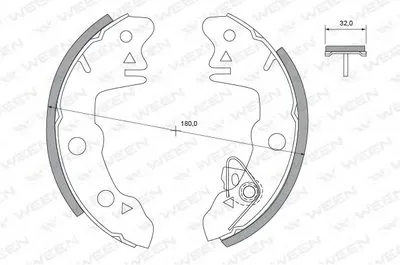 Комплект тормозных колодок WEEN купить