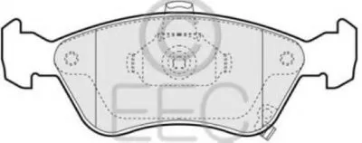 Комплект тормозных колодок, дисковый тормоз EEC купить