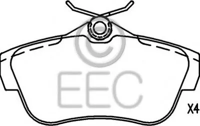 Комплект тормозных колодок, дисковый тормоз EEC купить