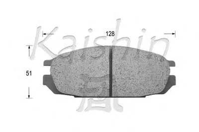 Комплект тормозных колодок, дисковый тормоз KAISHIN купить
