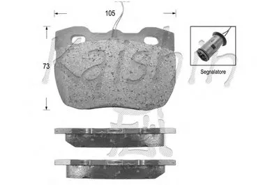 Комплект тормозных колодок, дисковый тормоз KAISHIN купить