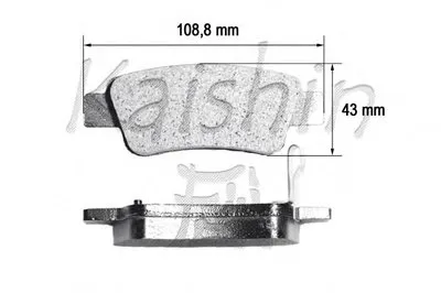 Комплект тормозных колодок, дисковый тормоз KAISHIN купить