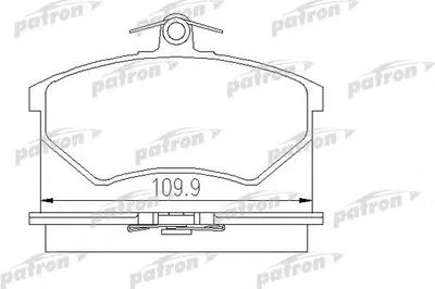 Комплект тормозных колодок, дисковый тормоз PATRON купить