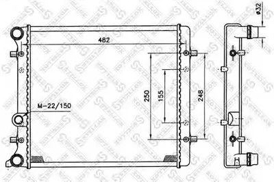 Радиатор, охлаждение двигателя STELLOX купить