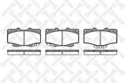 Комплект тормозных колодок, дисковый тормоз STELLOX купить
