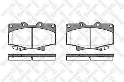 Комплект тормозных колодок, дисковый тормоз STELLOX купить